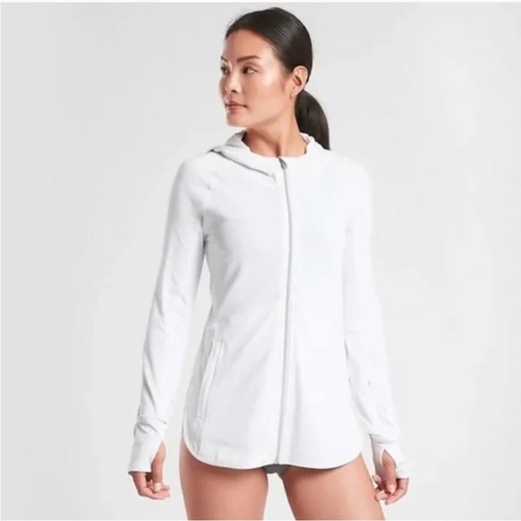 Athleta Jackets & Coats Athleta Pacifica Baja Upf Jacket In White
